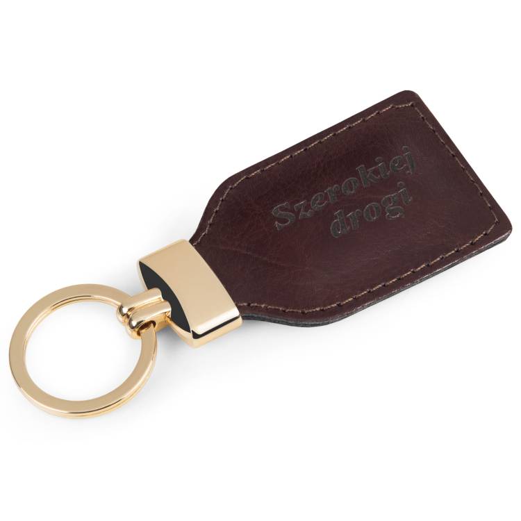 Brelok ze skóry naturalnej z grawerem