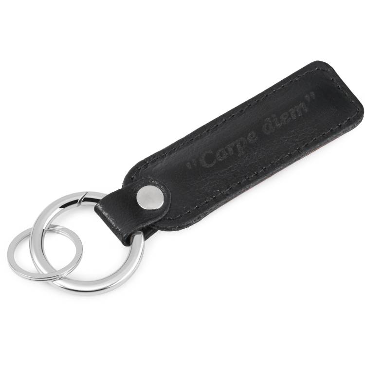 Brelok ze skóry naturalnej z grawerem