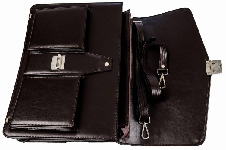 Duża teczka męska Tizano T02 czekolada