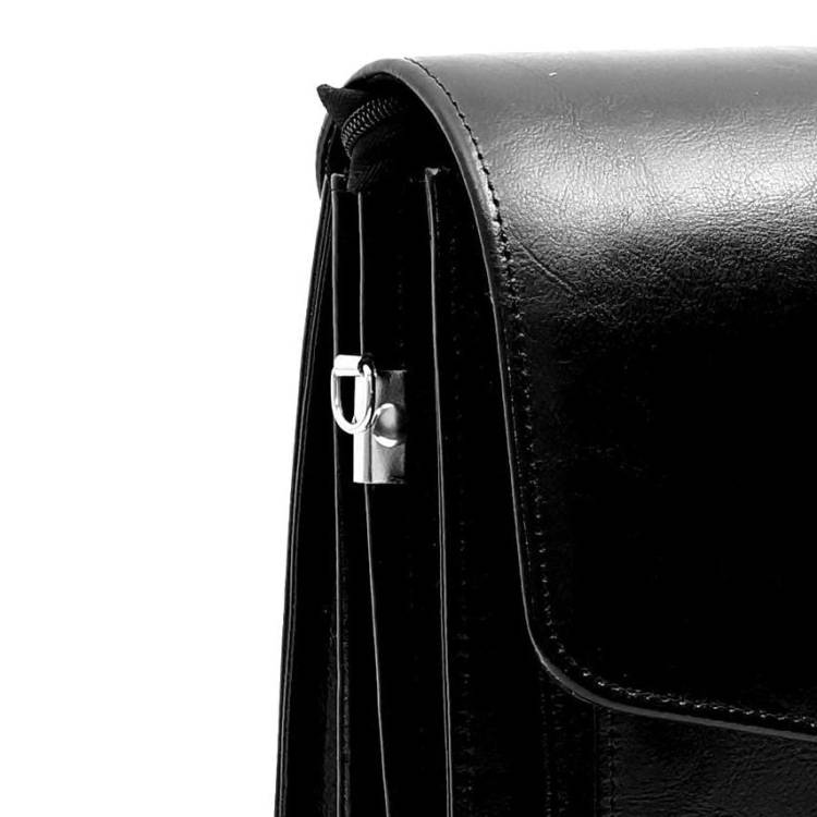 Teczka męska skórzana Tizano TS02 czarna