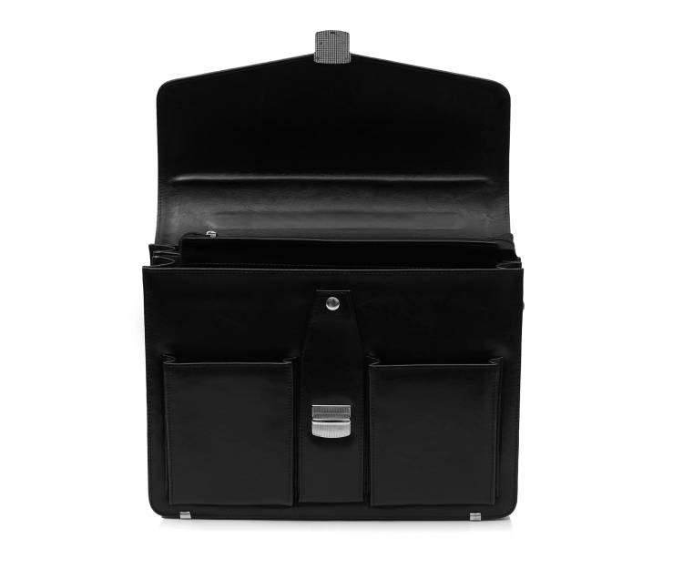 Teczka męska skórzana Tizano TS02 czarna