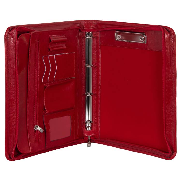 Aktówka skórzana Tizano BW01 czerwona