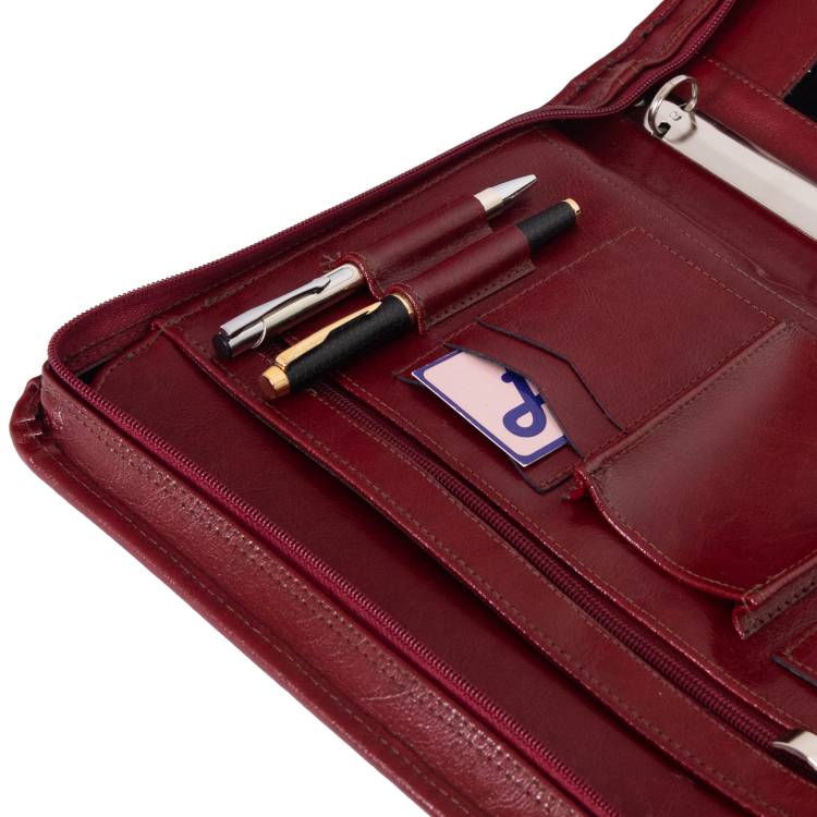 Aktówka skórzana Tizano BW01 bordo