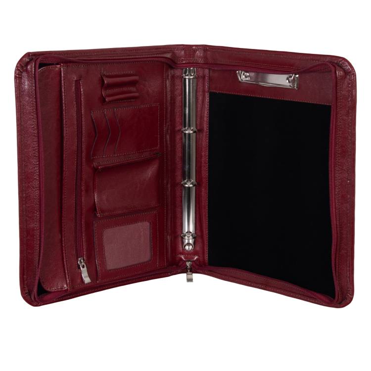 Aktówka skórzana Tizano BW01 bordo