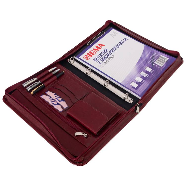 Organizer skórzany Tizano BW07 bordo