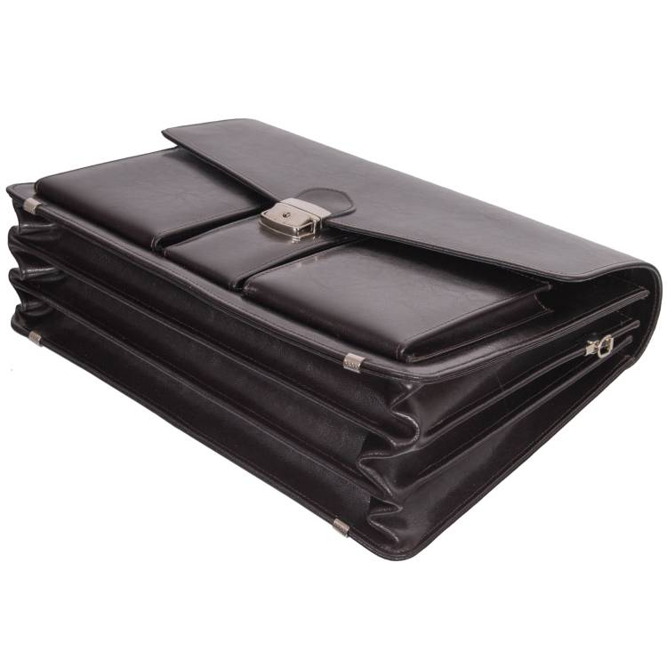 Teczka męska skórzana Tizano TS02 czekolada