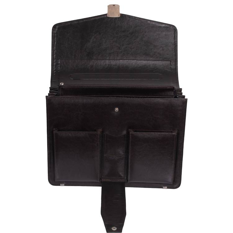 Teczka męska skórzana Tizano TS02 czekolada