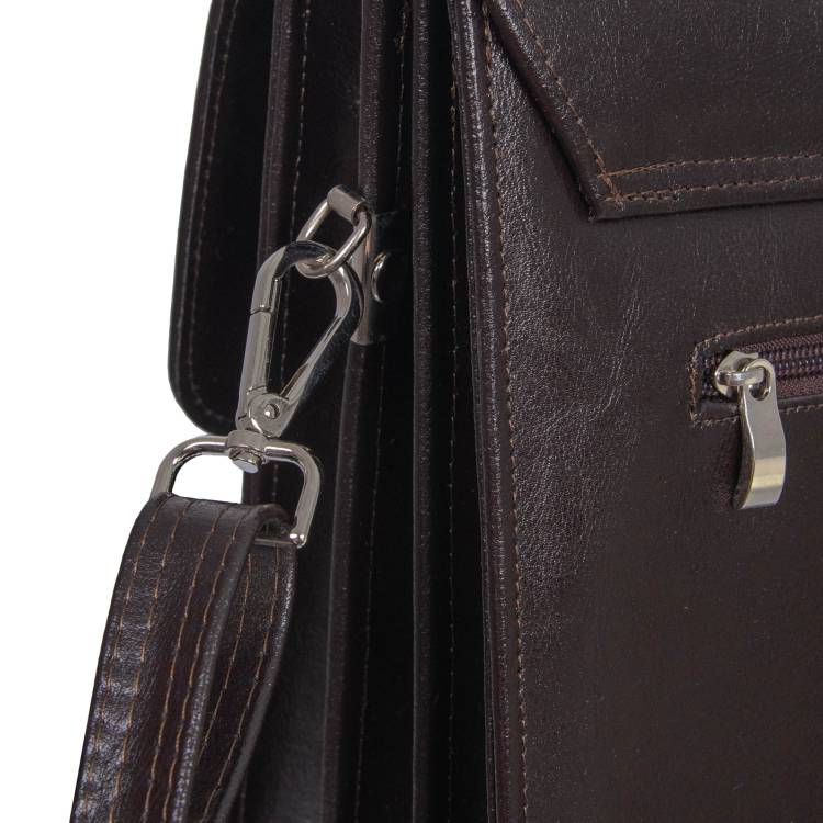 Teczka męska skórzana Tizano TS02 czekolada